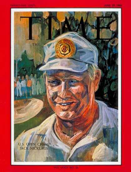 Time - Jack Nicklaus - June 29, 1962 - Golf - Sports