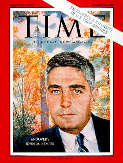 Time - John M. Kemper - Oct. 26, 1962 - Maryland - Education