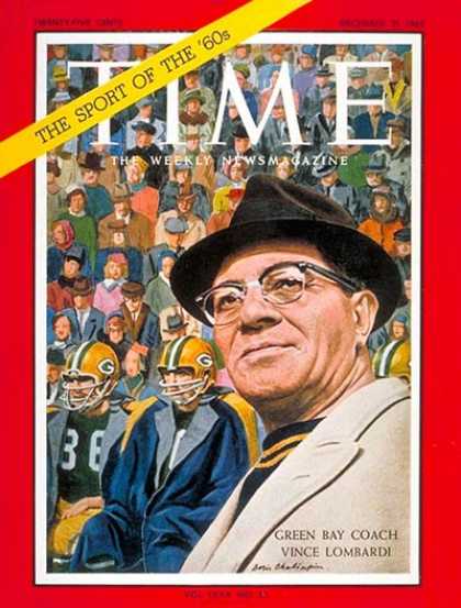 Time - Vince Lombardi - Dec. 21, 1962 - Football - Coaches - Wisconsin - Sports