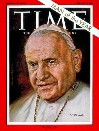 Time - Pope John XXIII, Person of the Year - Jan. 4, 1963 - Person of the Year - Religi