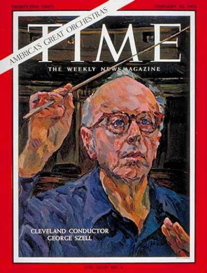 Time - George Szell - Feb. 22, 1963 - Conductors - Classical Music - Music