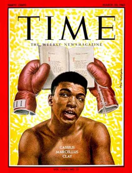 Time - Cassius Clay - Mar. 22, 1963 - Boxing - Most Popular - Sports