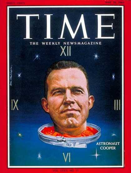 Time - Gordon Cooper - May 24, 1963 - NASA - Astronauts - Space Exploration