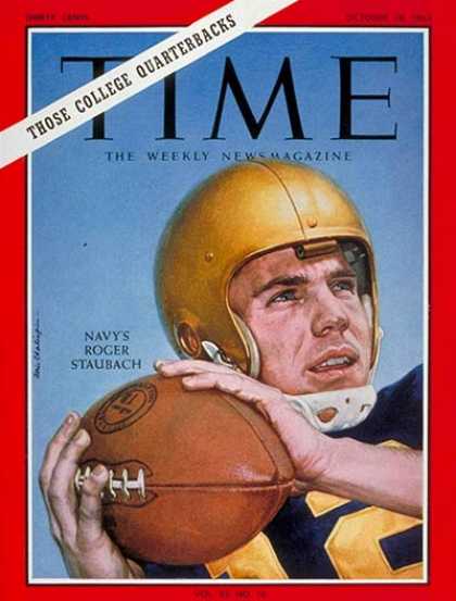 Time - Roger Staubach - Oct. 18, 1963 - Football - Navy - Sports