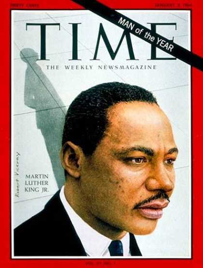 Time - Martin Luther King Jr., Man of the Year - Jan. 3, 1964 - Martin Luther King - Pe