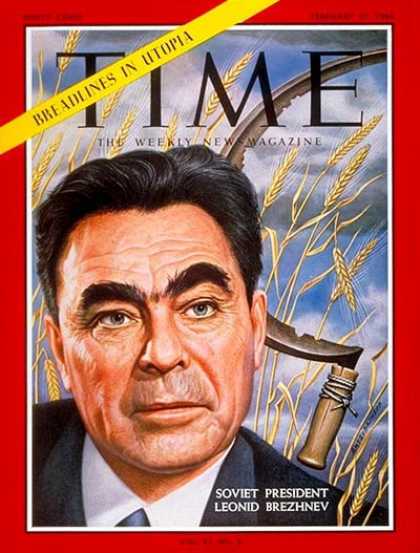Time - Leonid I. Brezhnev - Feb. 21, 1964 - Leonid Brezhnev - Russia - Communism