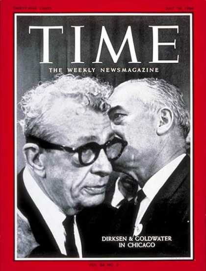 Time - Everett Dirksen, Barry Goldwater - July 10, 1964 - Barry Goldwater - Everett Dir