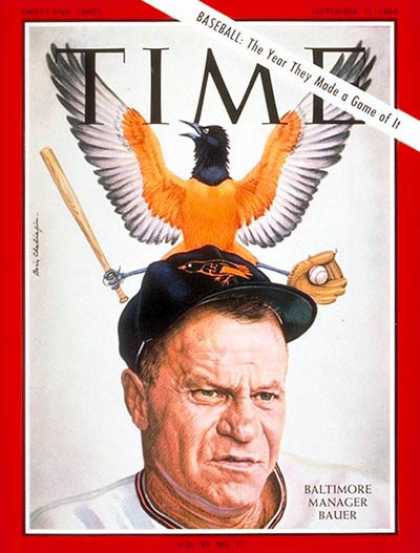 Time - Hank Bauer - Sep. 11, 1964 - Baseball - Baltimore - Sports