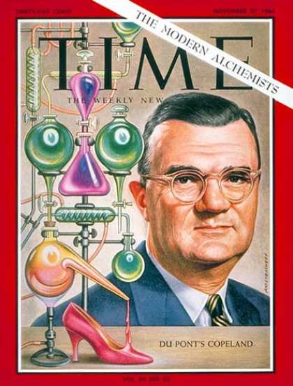 Time - Lammot Copeland - Nov. 27, 1964 - Du Pont - Chemistry - Business