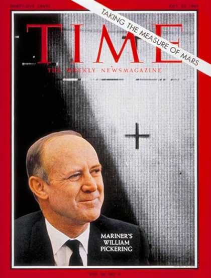 Time - William Pickering - July 23, 1965 - NASA - Aviation - Physicists - Science & Tec
