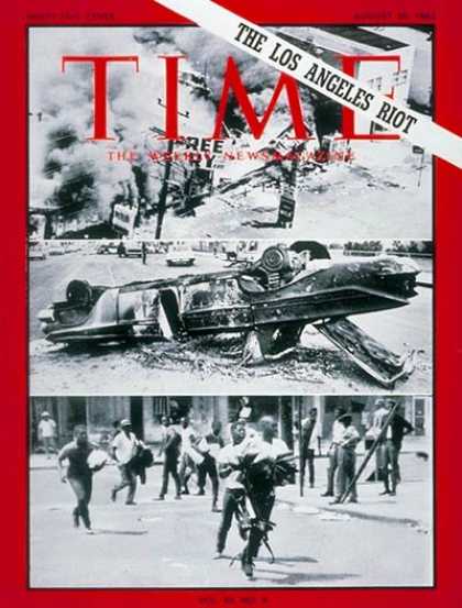 Time - Los Angeles Riot - Aug. 20, 1965 - Civil Unrest - Cities