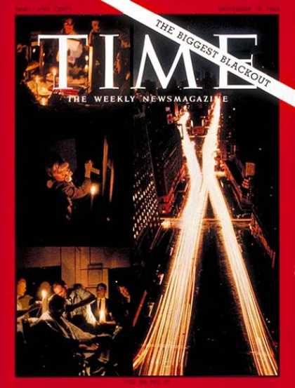 Time - The Biggest Blackout - Nov. 19, 1965 - Electricity - Energy - New York - Cities