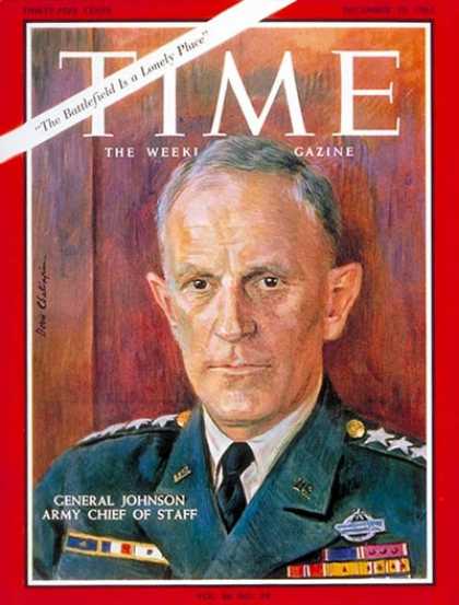 Time - General Harold K. Johnson - Dec. 10, 1965 - Generals - Military