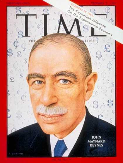 Time - John Maynard Keynes - Dec. 31, 1965 - Business - Money - Economy