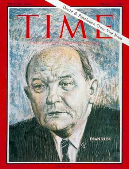 Time - Dean Rusk - Feb. 4, 1966 - Vietnam War - Politics