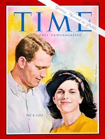 Time - Luci B. Johnson, Patrick Nugent - Aug. 5, 1966 - First Families - Society