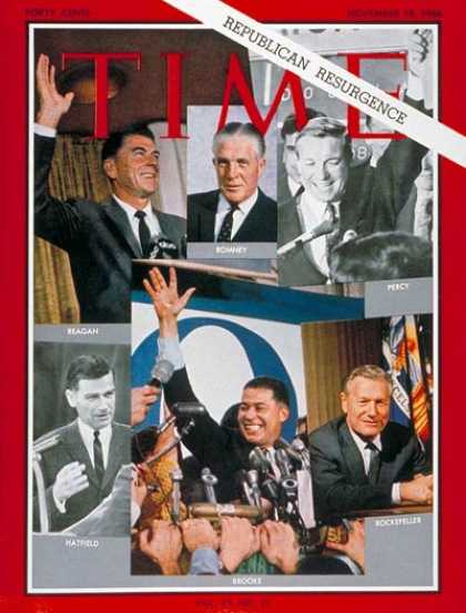 Time - Republican Winners - Nov. 18, 1966 - Presidential Elections - Politics - Ronald