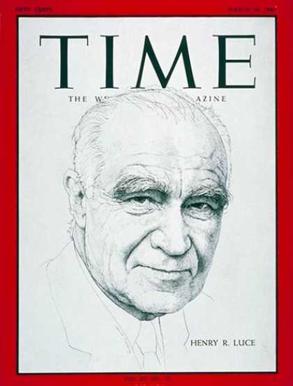 Time - Henry R. Luce - Mar. 10, 1967 - Journalism - TIME