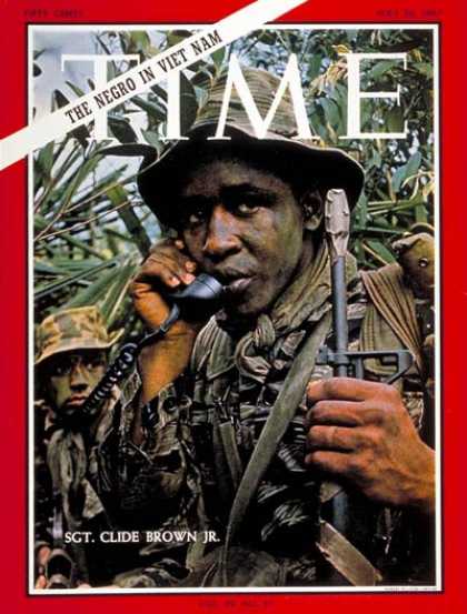 Time - Sgt. Glide Brown Jr. - May 26, 1967 - Vietnam War - Army - Integration - Ethnici