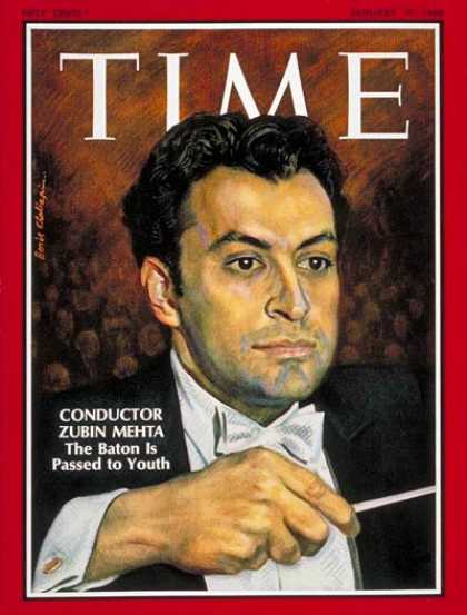Time - Zubin Mehta - Jan. 19, 1968 - Conductors - Classical Music - Music