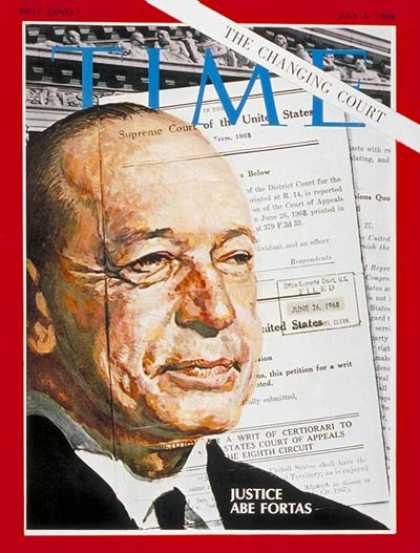 Time - Abe Fortas - July 5, 1968 - Supreme Court - Law