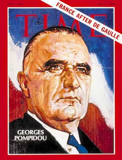 Time - Georges Pompidou - May 9, 1969 - France