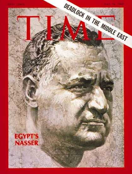 Time - Gamal Abdel Nasser - May 16, 1969 - Gamal Abdel Nassar - Egypt - Middle East