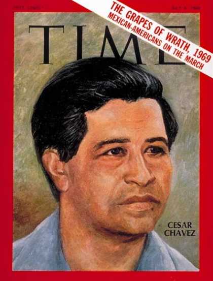 Time - Cesar Chavez - July 4, 1969 - Agriculture - Labor Unions - Business