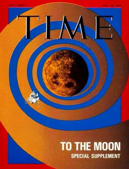 Time - Lunar Exploration - July 18, 1969 - NASA - Spacecraft - Space Exploration - Moon
