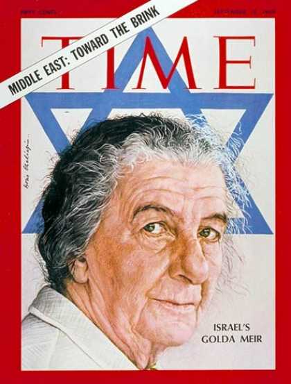 Time - Golda Meir - Sep. 19, 1969 - Israel - Middle East