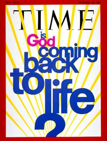 Time - Is God Coming Back to Life? - Dec. 26, 1969 - Religion - Society