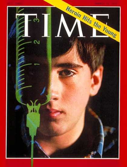 Time - Heroine Hits the Young - Mar. 16, 1970 - Drug Abuse - Teens - Children - Society
