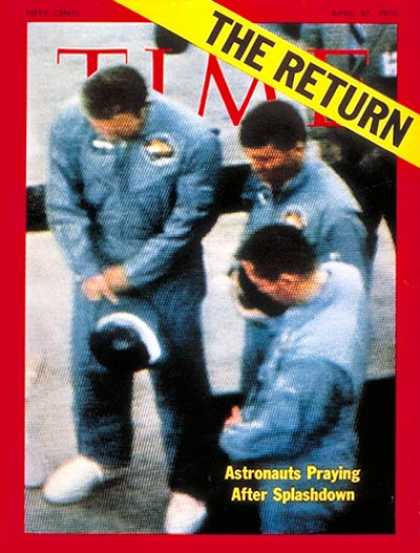 Time - Astronauts Lovell, Haise & Swigert - Apr. 27, 1970 - NASA - Astronauts - Space E