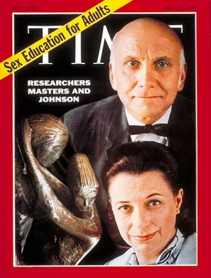 Time - Dr. William Masters and Virginia Johnson - May 25, 1970 - Sex - Family - Women -