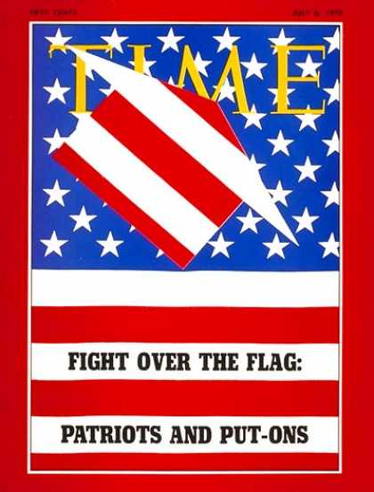 Time - Fight over the Flag - July 6, 1970 - Society - Politics - American Flag