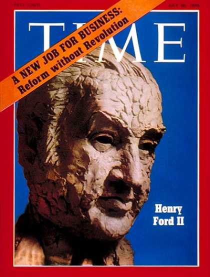 Time - Henry Ford II - July 20, 1970 - Cars - Automotive Industry - Transportation - Bu