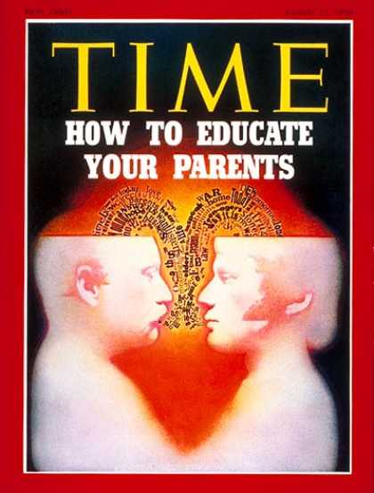 Time - Generation Gap - Aug. 17, 1970 - Education - Children - Parenting - Society