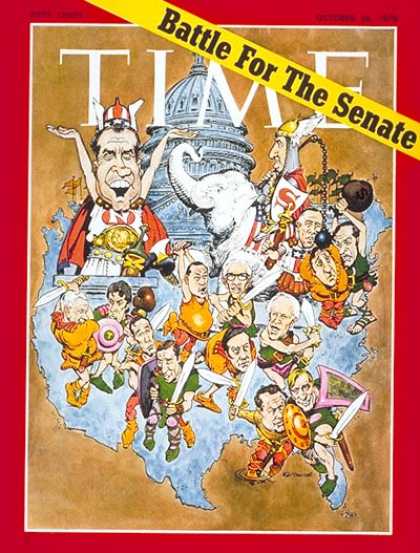 Time - Battle for the Senate - Oct. 26, 1970 - Congress - Senators - Politics