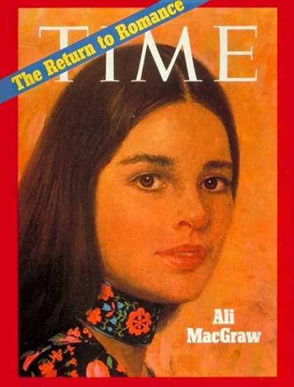 Time Ali MacGraw Jan 11 1971 Actresses Movies Ali MacGraw Jan