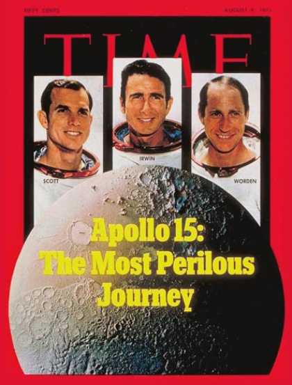 Time - Astronauts Scott, Irwin and Worden - Aug. 9, 1971 - NASA - Astronauts - Space Ex