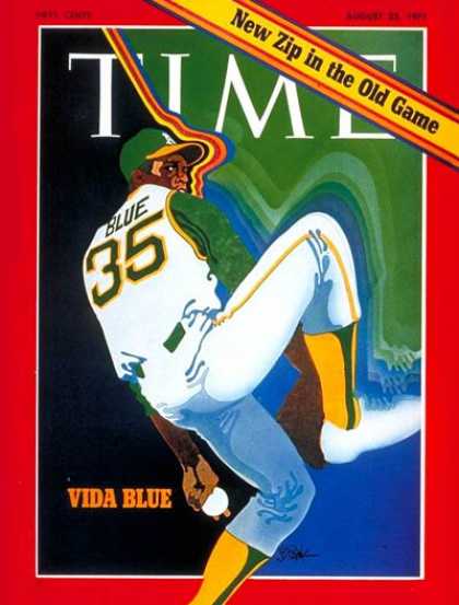 Time - Vida Blue - Aug. 23, 1971 - Baseball - Oakland - Sports