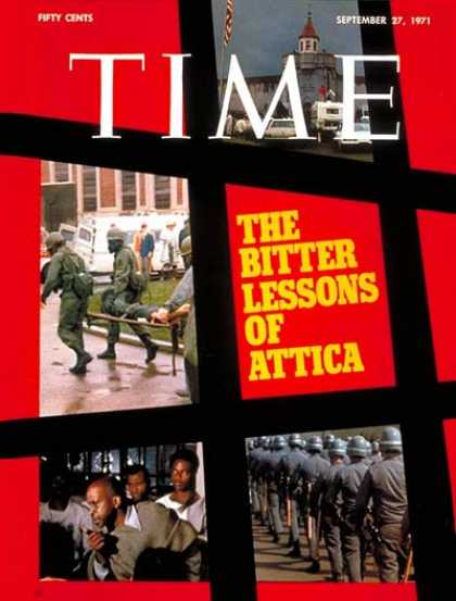 Time - Attica Prison Riots - Sep. 27, 1971 - Law Enforcement - Crime - Prisons