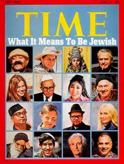 Time - What It Means to be Jewish - Apr. 10, 1972 - Religion - Judaism - Society