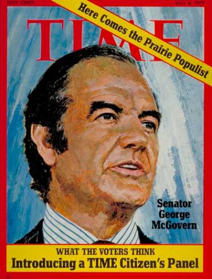 Time - Senator George McGovern - May 8, 1972 - George McGovern - Congress - Senators -