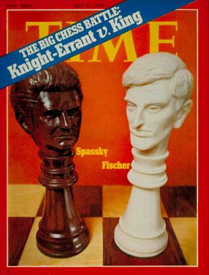 Time - Boris Spassky and Bobby Fischer - July 31, 1972 - Chess