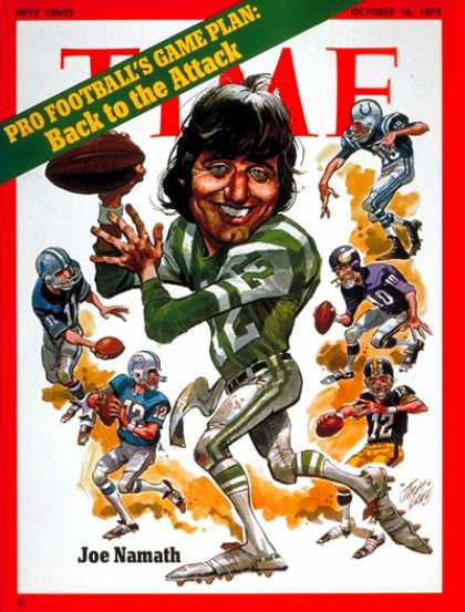 Time - Joe Namath - Oct. 16, 1972 - Football - Most Popular - Sports