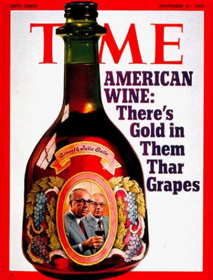Time - Ernest & Julio Gallo - Nov. 27, 1972 - Wine - Business