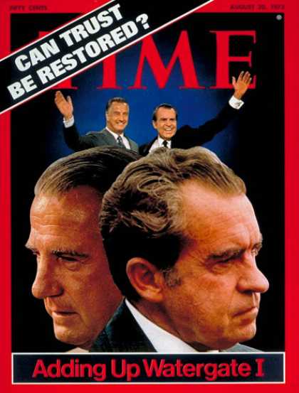 Time - Spiro Agnew and Richard Nixon - Aug. 20, 1973 - Richard Nixon - Spiro Agnew - U.