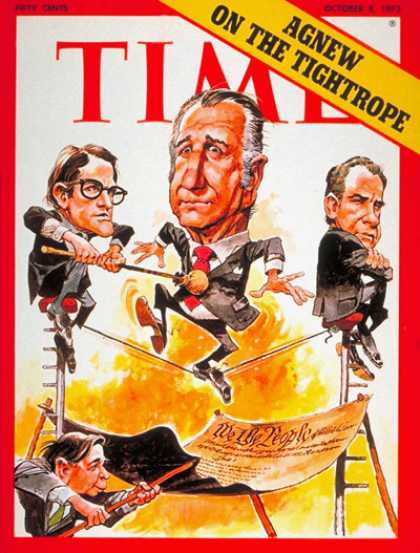 Time - Spiro Agnew - Oct. 8, 1973 - Watergate - Vice Presidents - Politics