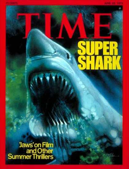 Time - Super Shark - June 23, 1975 - Sharks - Fish - Animals - Movies